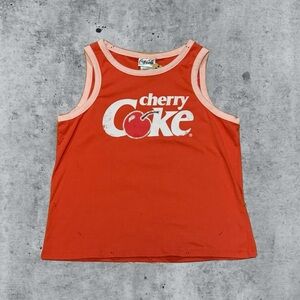 Cherry coke tank with rhinestones size small